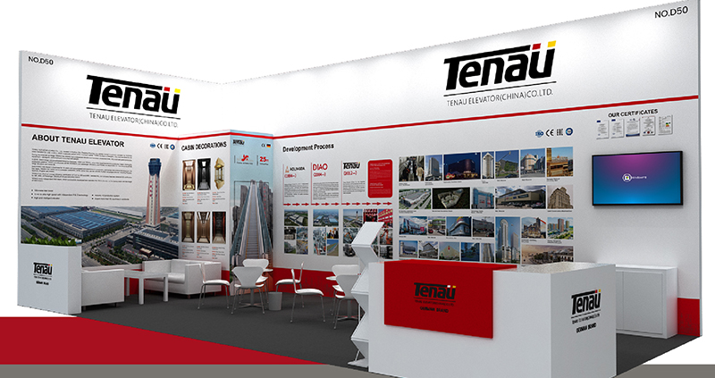 TENAU ELEVATOR (CHINA) CO.,LTD. lalahok sa International Elevator Exhibition na gaganapin sa Riyadh, Saudi Arabia mula ika-28 hanggang ika-30 ng Oktubre. Ang numero ng aming booth ay D50. Maligayang pagdating sa lahat na bumisita!